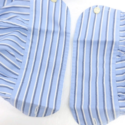 【中古】カミチェリア チェネーゼ CAMICERIA THIENESE コットン ストライプ ボタンダウン カジュアルシャツ ライトブルーxホワイト【 S 】【 状態ランクB 】【 メンズ 】