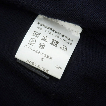 【中古】ロベルトコリーナ ROBERTO COLLINA ハイゲージ ウール カーディガン ネイビー【 46 】【 状態ランクC 】【 メンズ 】