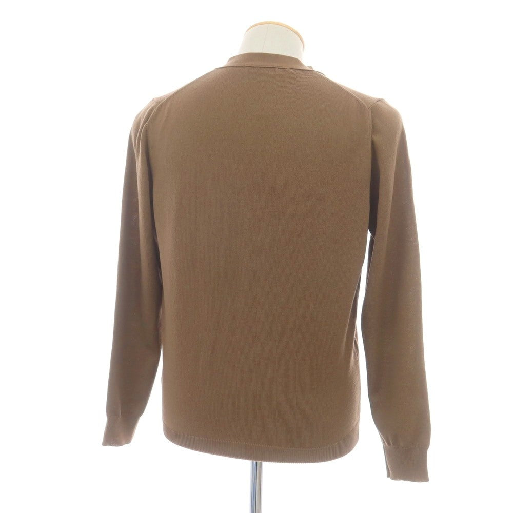 【中古】アレッサンドロルッピ Alessandro Luppi ハイゲージ ウール カーディガン ブラウン【 S 】【 状態ランクC 】【 メンズ 】