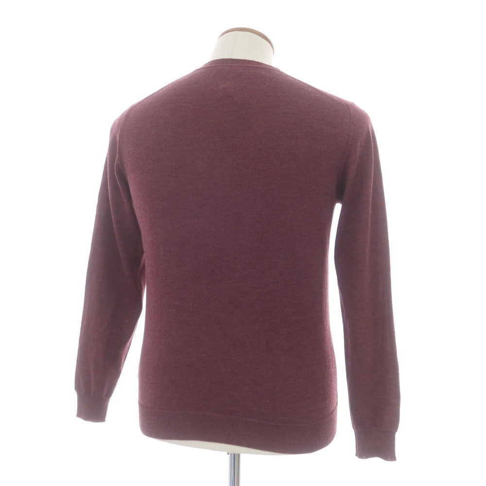 【中古】ザノーネ ZANONE ハイゲージ ウール カーディガン パープル【 46 】【 状態ランクC 】【 メンズ 】