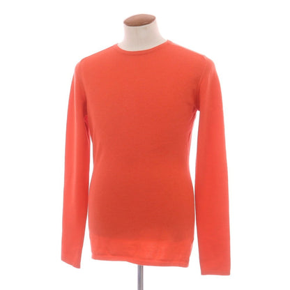 【中古】キャロルクリスチャンポエル Carol Christian Poell ストレッチ ウール クルーネック プルオーバーニット オレンジ【 48 】【 状態ランクB 】【 メンズ 】