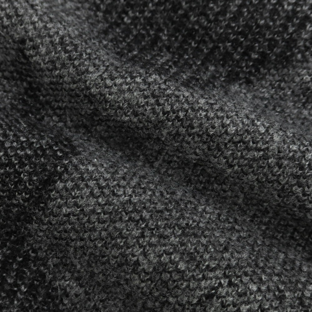 【中古】ヌール noue-rue ウールナイロン ショールカラー ガウン型 カーディガン グレーxブラック【 46 】【 状態ランクC 】【 メンズ 】