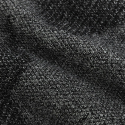 【中古】ヌール noue-rue ウールナイロン ショールカラー ガウン型 カーディガン グレーxブラック【 46 】【 状態ランクC 】【 メンズ 】