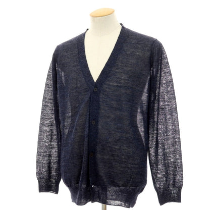 【中古】トゥモローランド TOMORROWLAND tricot リネン メランジ カーディガン ネイビー【サイズXS】【 状態ランクB 】【 メンズ 】