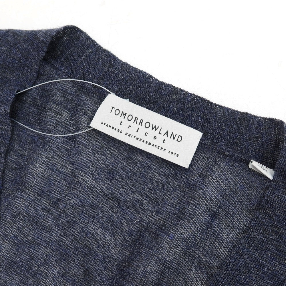 【中古】トゥモローランド TOMORROWLAND tricot リネン メランジ カーディガン ネイビー【サイズXS】【 状態ランクB 】【 メンズ 】