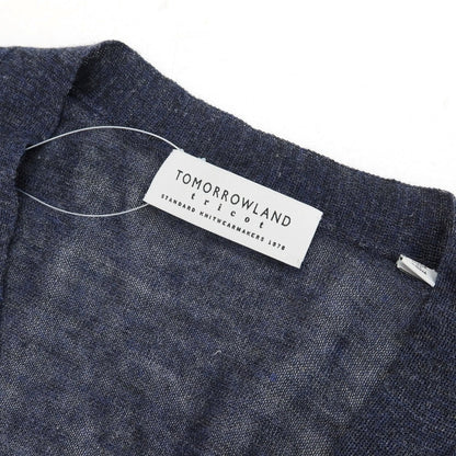 【中古】トゥモローランド TOMORROWLAND tricot リネン メランジ カーディガン ネイビー【サイズXS】【 状態ランクB 】【 メンズ 】