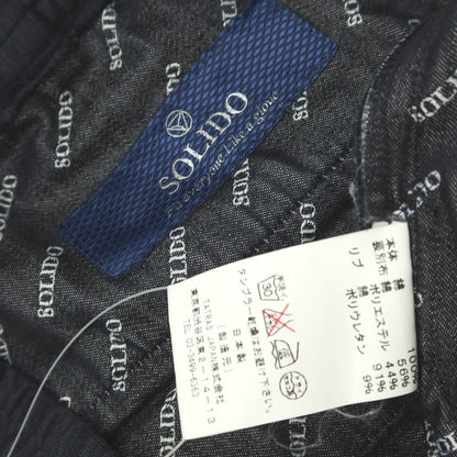 【中古】ソリード SOLIDO コットン ジョガーパンツ イージーパンツ ネイビー【サイズ2】【 状態ランクC 】【 メンズ 】