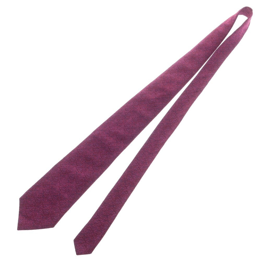 【中古】ドレイクス DRAKES BEAMS F別注 シルクウール 無地ネクタイ パープル【 状態ランクB 】【 メンズ 】