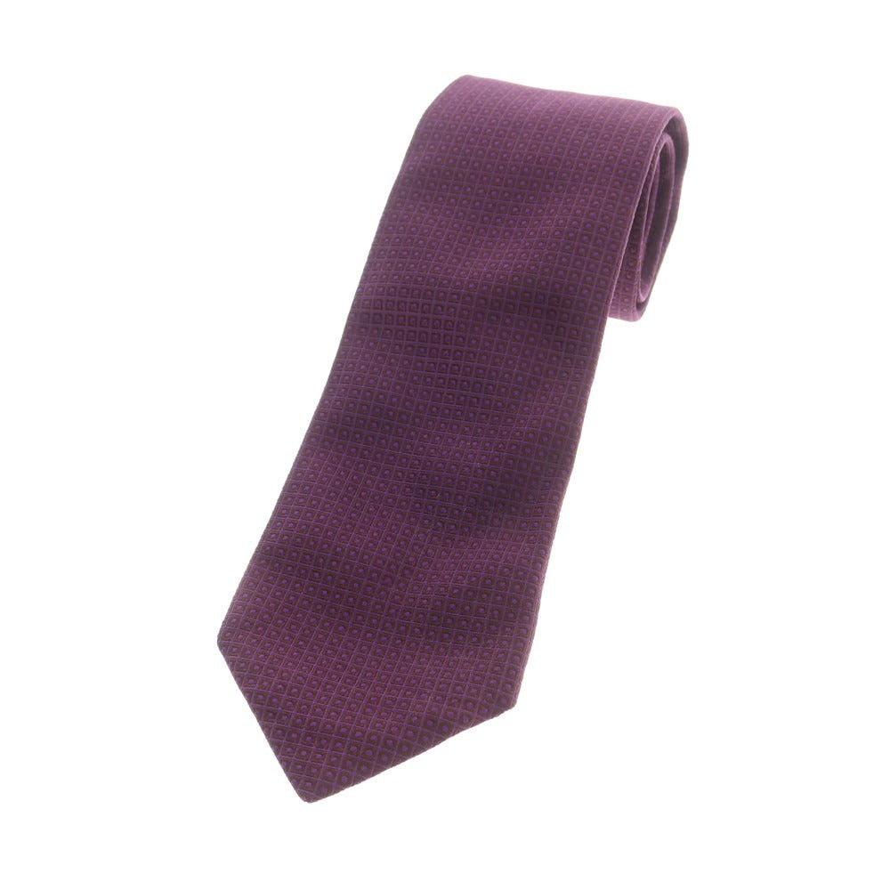 【中古】ファットーリ Fattori International Gallery BEAMS別注 シルク 小紋柄ネクタイ パープル【 状態ランクB 】【 メンズ 】