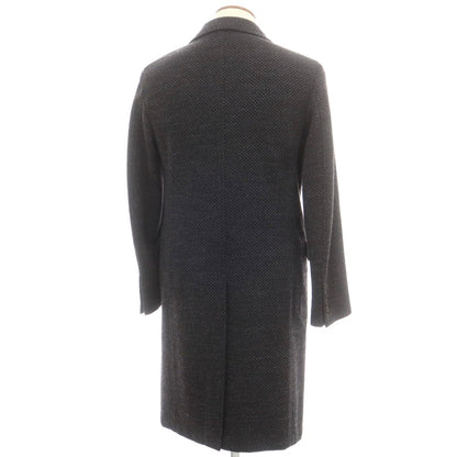 【中古】ザ ジジ THE GIGI ウールナイロン チェスターフィールドコート ブラックxグレー【 46 】【 状態ランクB 】【 メンズ 】