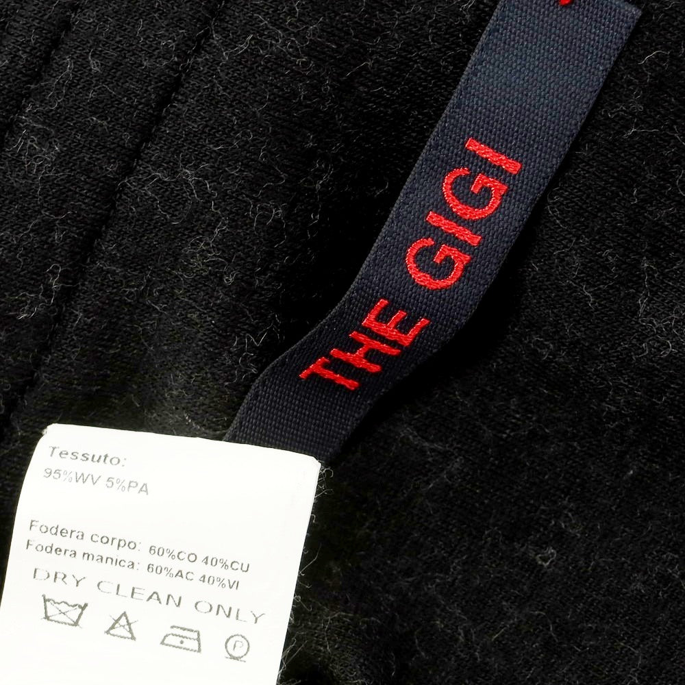 【中古】ザ ジジ THE GIGI ウールナイロン チェスターフィールドコート ブラックxグレー【サイズ46】【 状態ランクB 】【 メンズ 】[DPD]