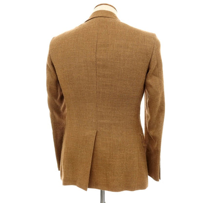 【中古】トゥモローランド TOMORROWLAND ウールリネンシルク 2B テーラードジャケット キャメルブラウン【サイズ46】【 状態ランクC 】【 メンズ 】