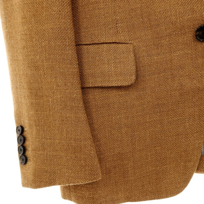 【中古】トゥモローランド TOMORROWLAND ウールリネンシルク 2B テーラードジャケット キャメルブラウン【サイズ46】【 状態ランクC 】【 メンズ 】