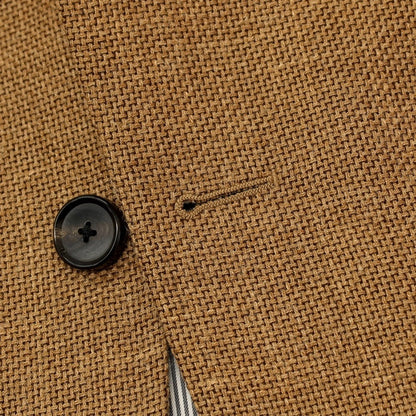 【中古】トゥモローランド TOMORROWLAND ウールリネンシルク 2B テーラードジャケット キャメルブラウン【サイズ46】【 状態ランクC 】【 メンズ 】