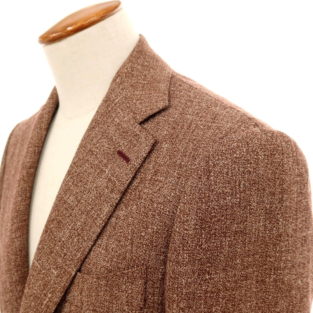 【中古】ブリッラ ペル イル グスト Brilla per il gusto シルクリネンウールモヘヤ 3B テーラードジャケット マルーン系【サイズ46】【 状態ランクB 】【 メンズ 】