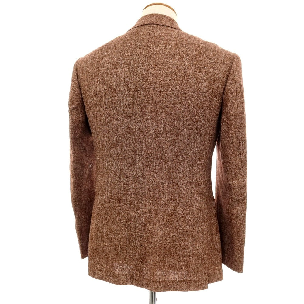 【中古】ブリッラ ペル イル グスト Brilla per il gusto シルクリネンウールモヘヤ 3B テーラードジャケット マルーン系【サイズ46】【 状態ランクB 】【 メンズ 】