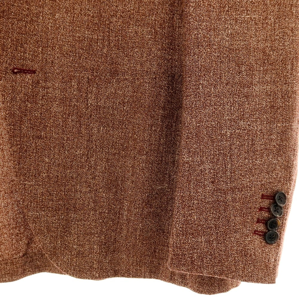 【中古】ブリッラ ペル イル グスト Brilla per il gusto シルクリネンウールモヘヤ 3B テーラードジャケット マルーン系【サイズ46】【 状態ランクB 】【 メンズ 】