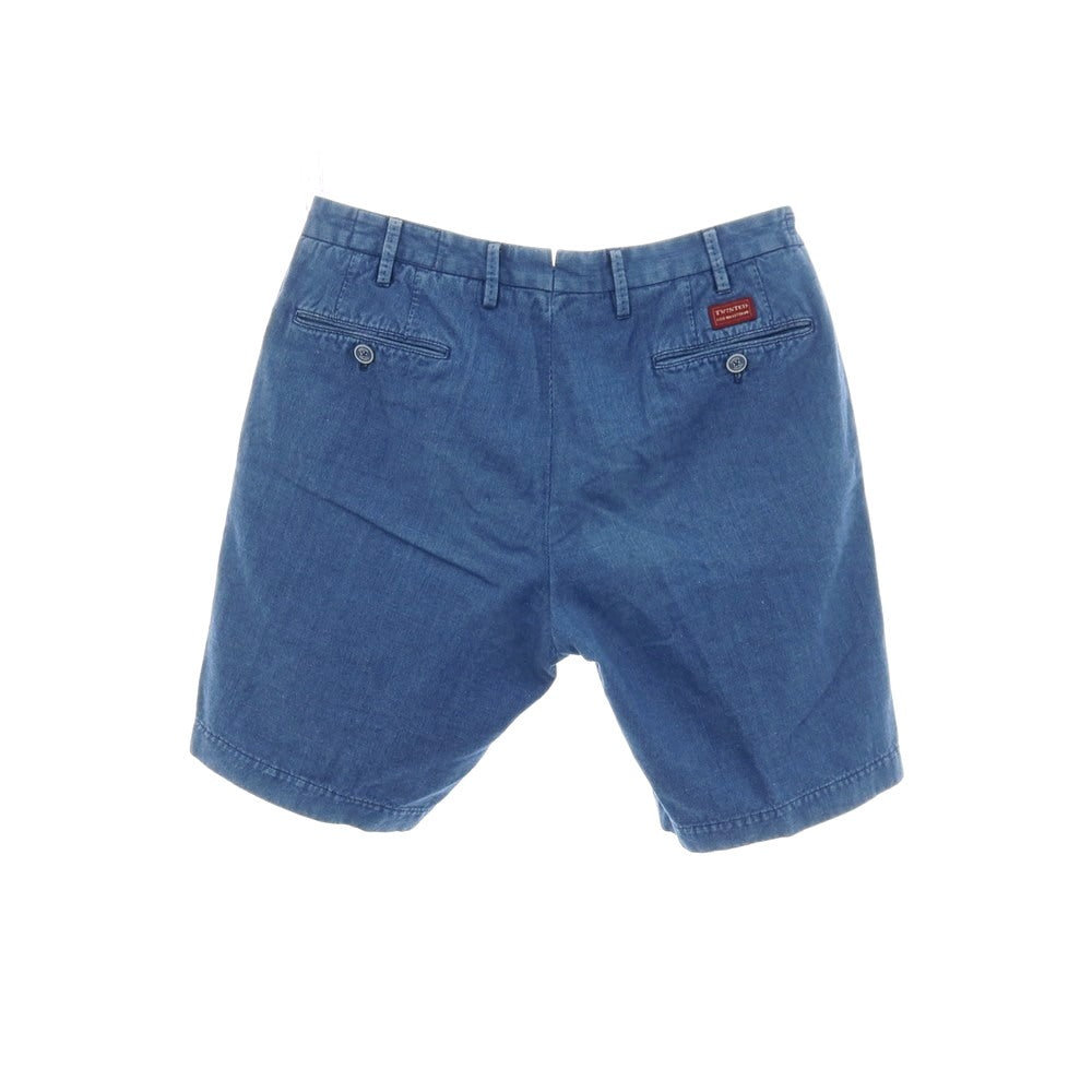 【中古】ジーティーアー ツイステッド G.T.A TWISTED コットンリネン ショートパンツ ブルー【サイズ48】【 状態ランクC 】【 メンズ 】
