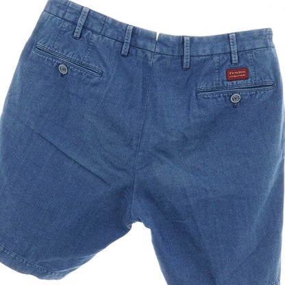 【中古】ジーティーアー ツイステッド G.T.A TWISTED コットンリネン ショートパンツ ブルー【サイズ48】【 状態ランクC 】【 メンズ 】