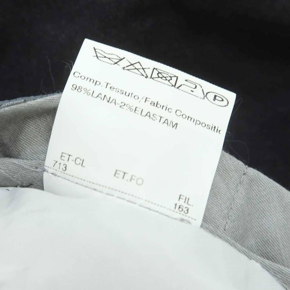 【中古】ジェルマーノ GERMANO ストレッチウール ドレススラックスパンツ チャコールグレー【 44 】【 状態ランクB 】【 メンズ 】