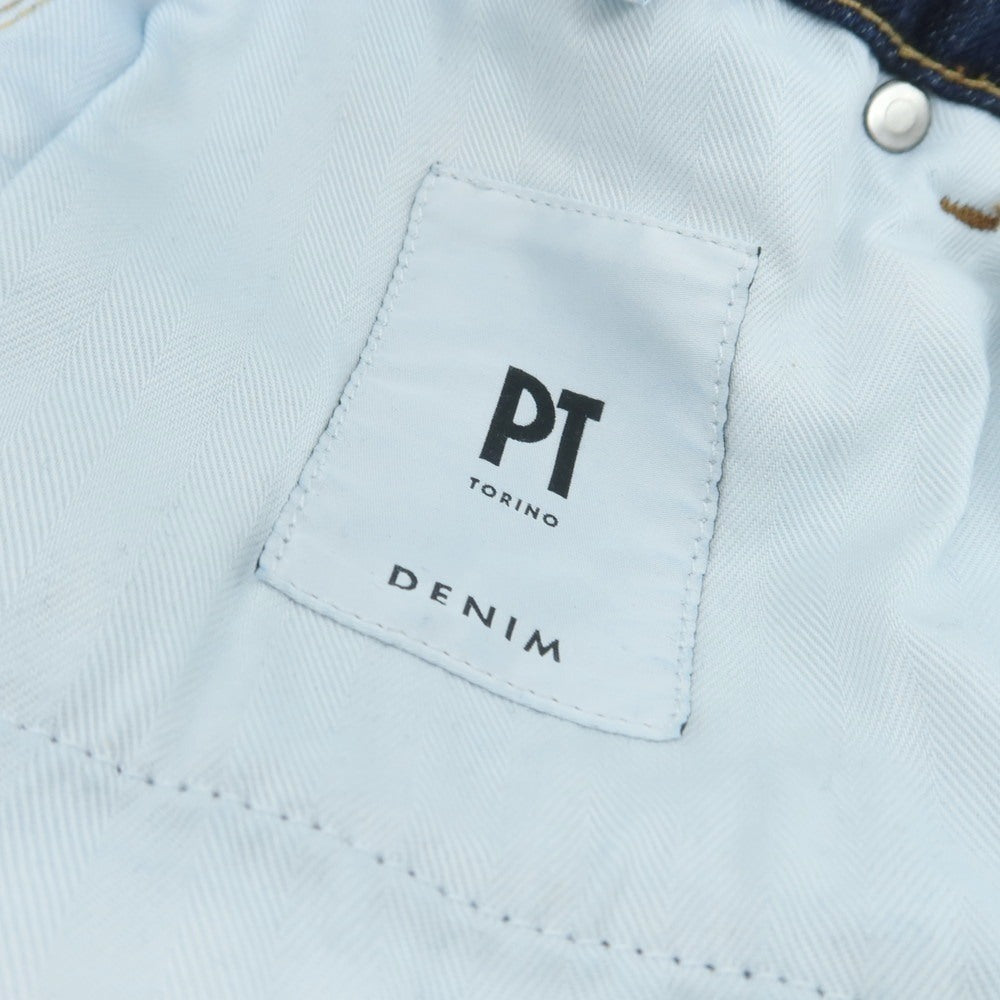 【中古】ピーティートリノ デニム PT TORINO DENIM SOUL ストレッチコットン ジーンズ デニムパンツ ネイビー【 31 】【 状態ランクC 】【 メンズ 】