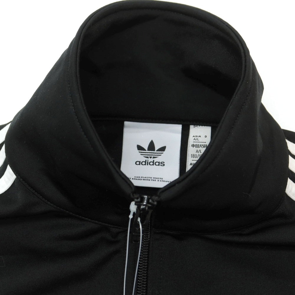 【中古】アディダス adidas ポリエステル トラックジャケット ジャージ ブラック【 J XL 】【 状態ランクB 】【 メンズ 】