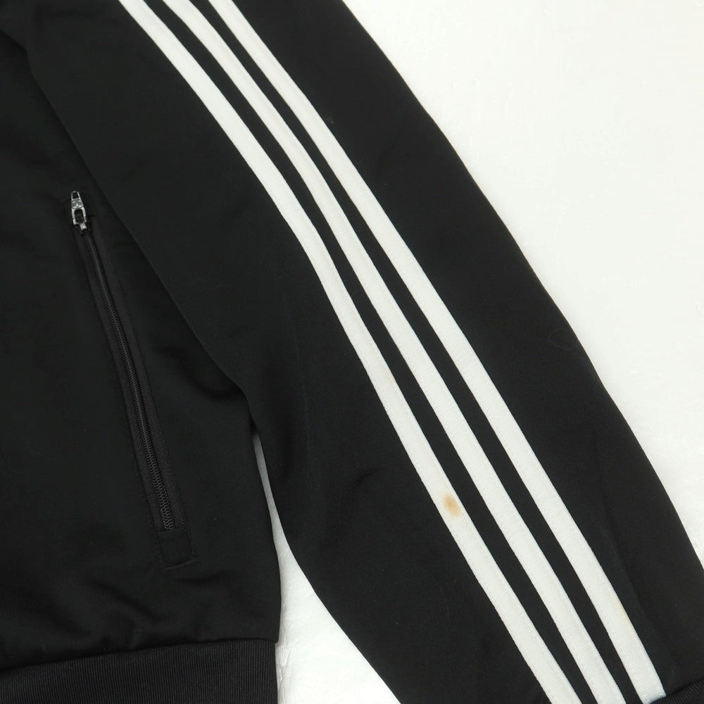 【中古】アディダス adidas ポリエステル トラックジャケット ジャージ ブラック【 J XL 】【 状態ランクB 】【 メンズ 】