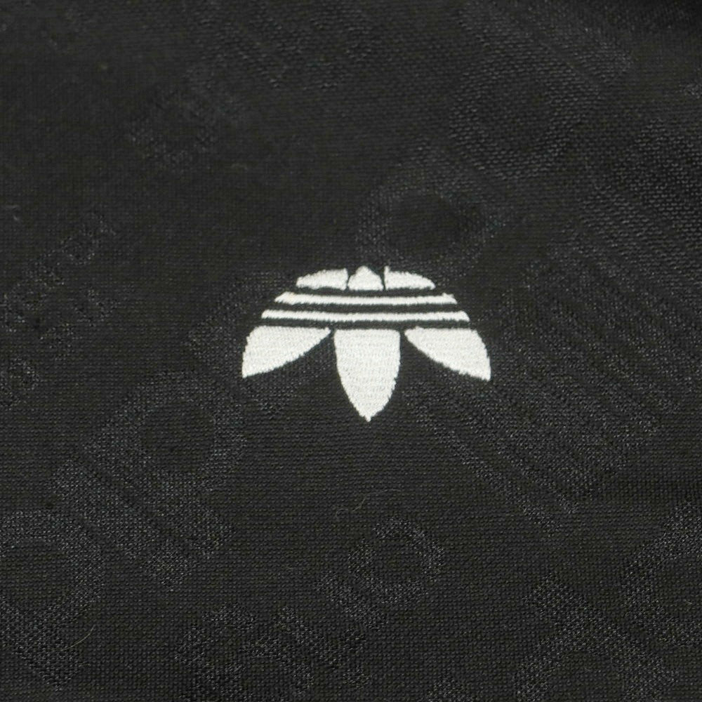 【中古】アディダス adidas × Alexander Wang ストレッチ ポリエステル ジャカード トラックジャケット ジャージ ブラック【 J 2XO 】【 状態ランクC 】【 メンズ 】