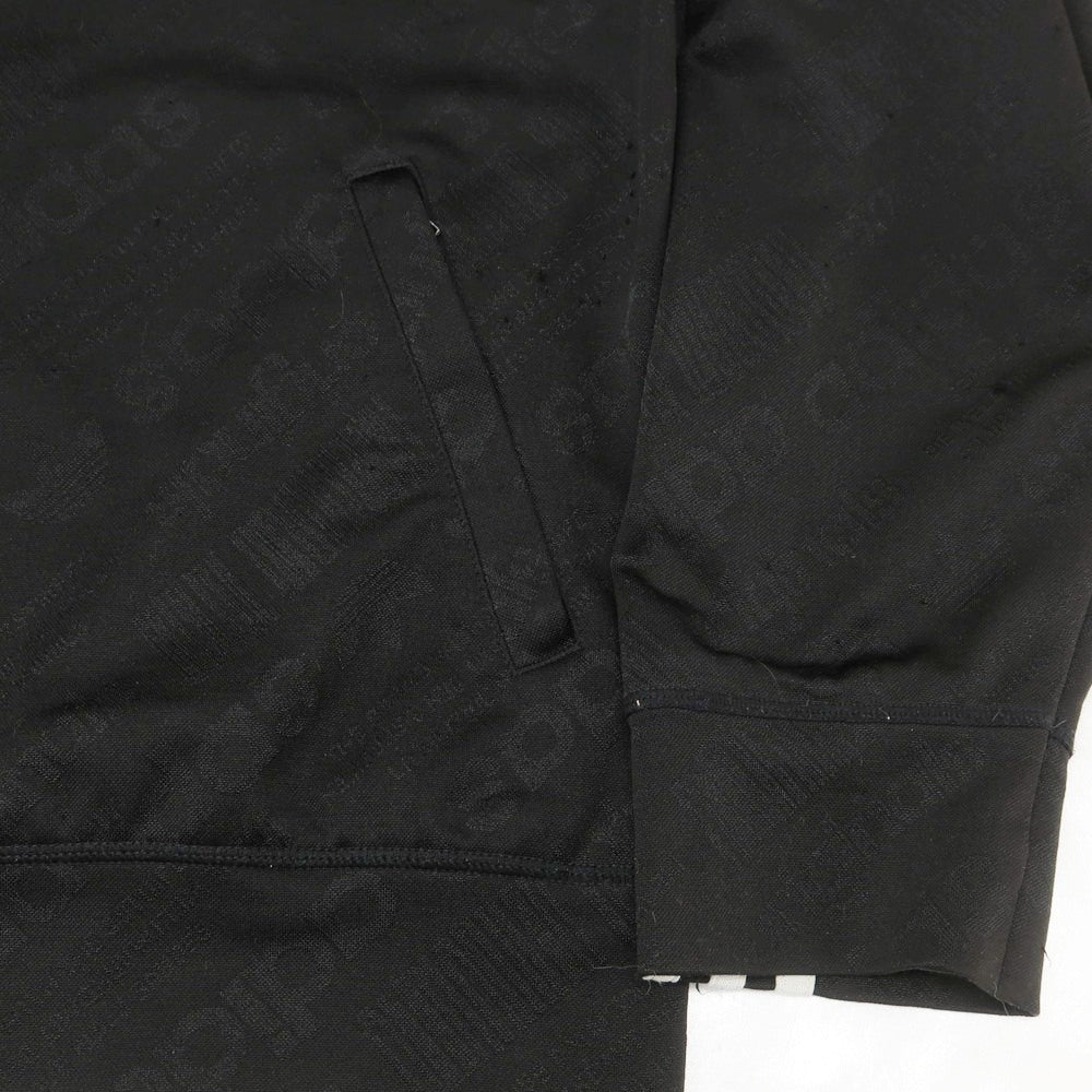 【中古】アディダス adidas × Alexander Wang ストレッチ ポリエステル ジャカード トラックジャケット ジャージ ブラック【 J 2XO 】【 状態ランクC 】【 メンズ 】