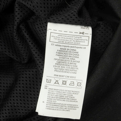 【中古】アディダス adidas × Alexander Wang ストレッチ ポリエステル ジャカード トラックジャケット ジャージ ブラック【 J 2XO 】【 状態ランクC 】【 メンズ 】