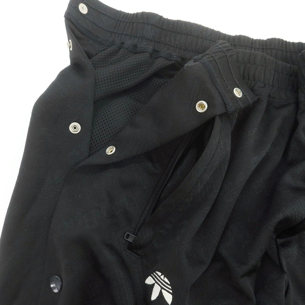 【中古】アディダス adidas × Alexander Wang ストレッチポリエステル サイドスナップボタン トラックパンツ ブラック【 JPN O 】【 状態ランクC 】【 メンズ 】