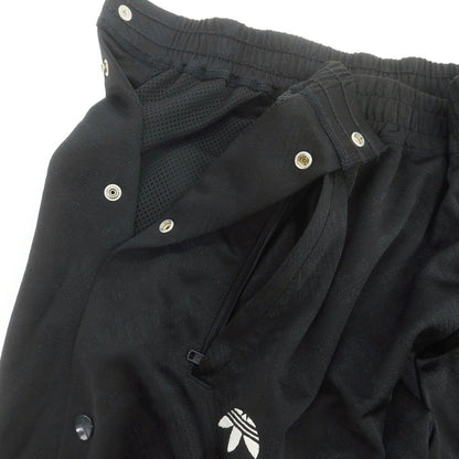 【中古】アディダス adidas × Alexander Wang ストレッチポリエステル サイドスナップボタン トラックパンツ ブラック【 JPN O 】【 状態ランクC 】【 メンズ 】
