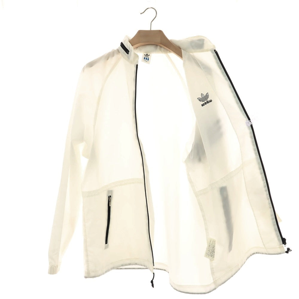 【中古】アディダス adidas 90’s ポリエステル ウインドブレーカー ホワイト【 O-XO 】【 状態ランクC 】【 メンズ 】