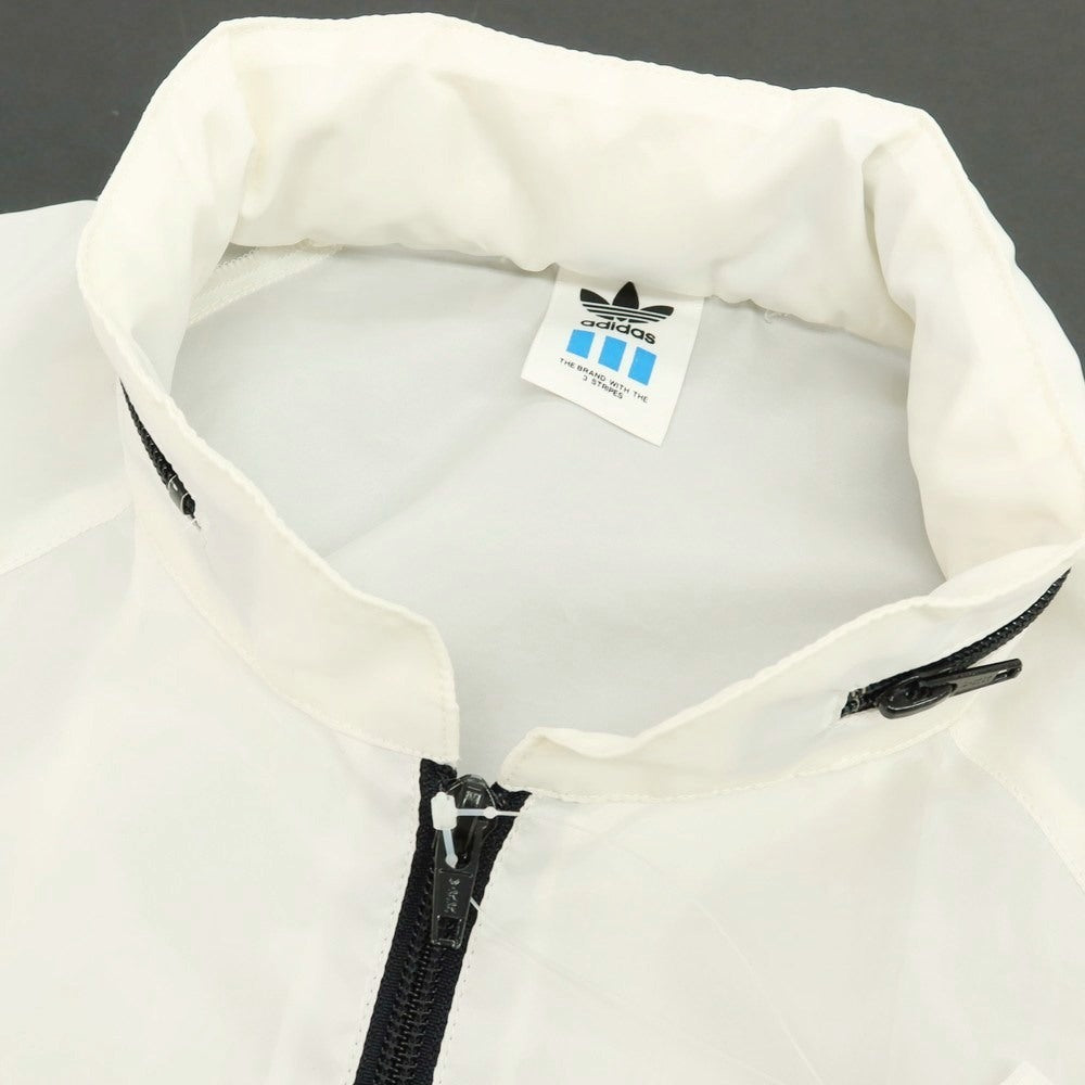 【中古】アディダス adidas 90’s ポリエステル ウインドブレーカー ホワイト【 O-XO 】【 状態ランクC 】【 メンズ 】