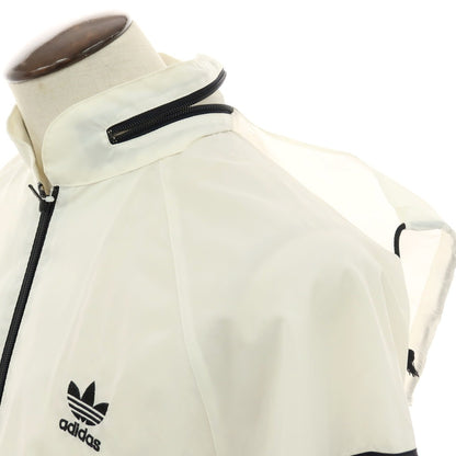 【中古】アディダス adidas 90’s ポリエステル ウインドブレーカー ホワイト【 O-XO 】【 状態ランクC 】【 メンズ 】