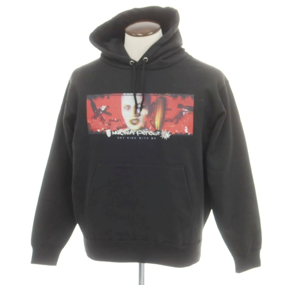 【中古】ミレニアムパレード millennium parade コットンポリエステル プルオーバー パーカー ブラック【 L 】【 状態ランクB 】【 メンズ 】