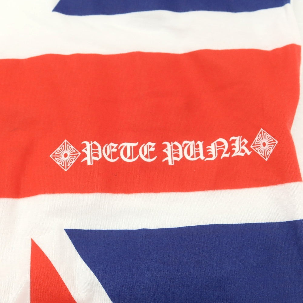 【中古】クロムハーツ CHROME HEARTS コットン クルーネック 半袖Ｔシャツ ホワイトxレッド【サイズXS】【 状態ランクB 】【 メンズ 】 [CPD]