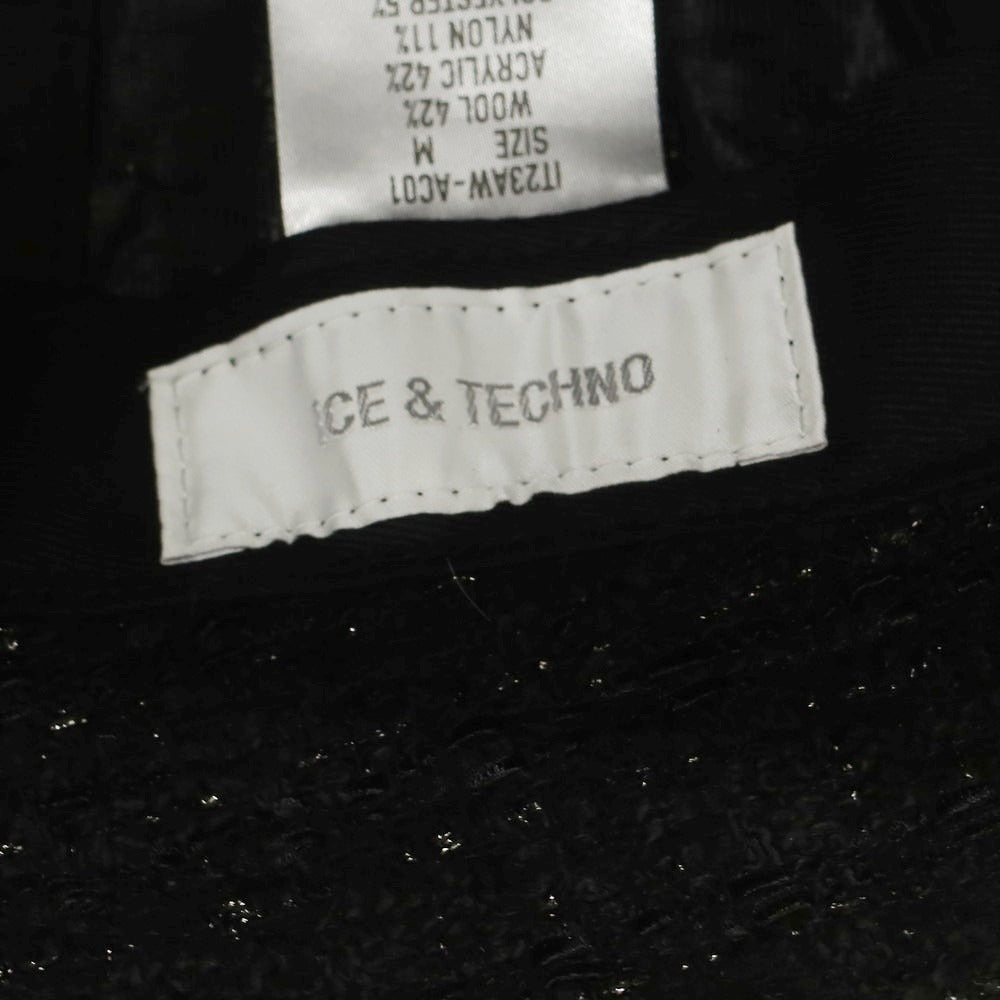 【中古】【未使用】アイスアンドテクノ ICE＆TECHNO ウールアクリル ハット ブラック【 M 】【 状態ランクS 】【 ユニセックス 】