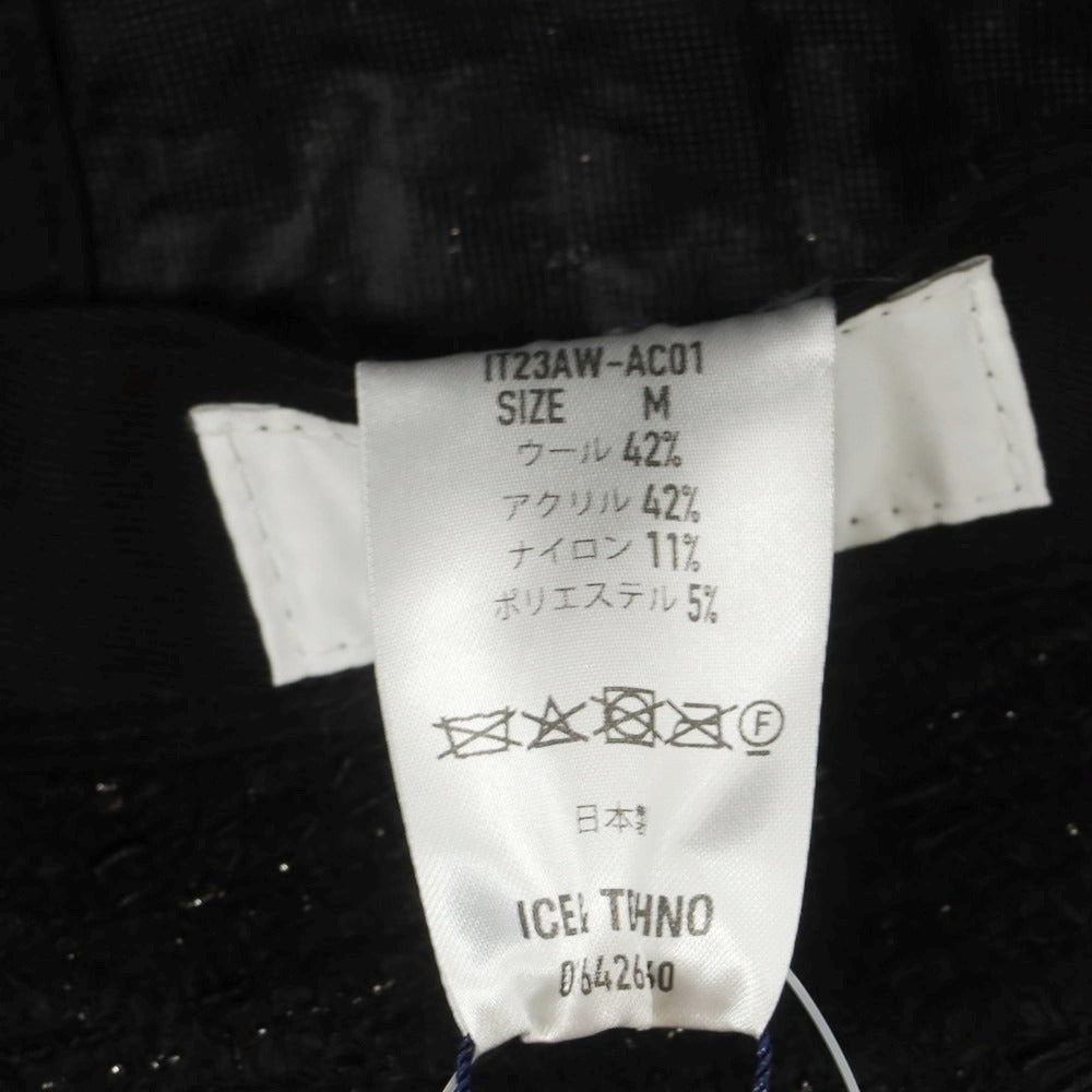 【中古】【未使用】アイスアンドテクノ ICE＆TECHNO ウールアクリル ハット ブラック【 M 】【 状態ランクS 】【 ユニセックス 】