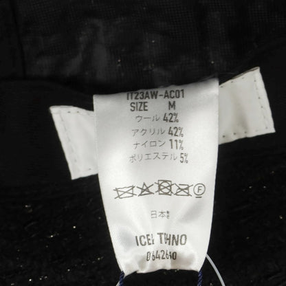 【中古】【未使用】アイスアンドテクノ ICE＆TECHNO ウールアクリル ハット ブラック【 M 】【 状態ランクS 】【 ユニセックス 】