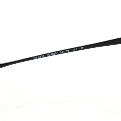 【中古】レイバン Ray-Ban RB3539 002/Q5 メガネ ブラック【サイズ54□19 145】【 状態ランクA 】【 ユニセックス 】