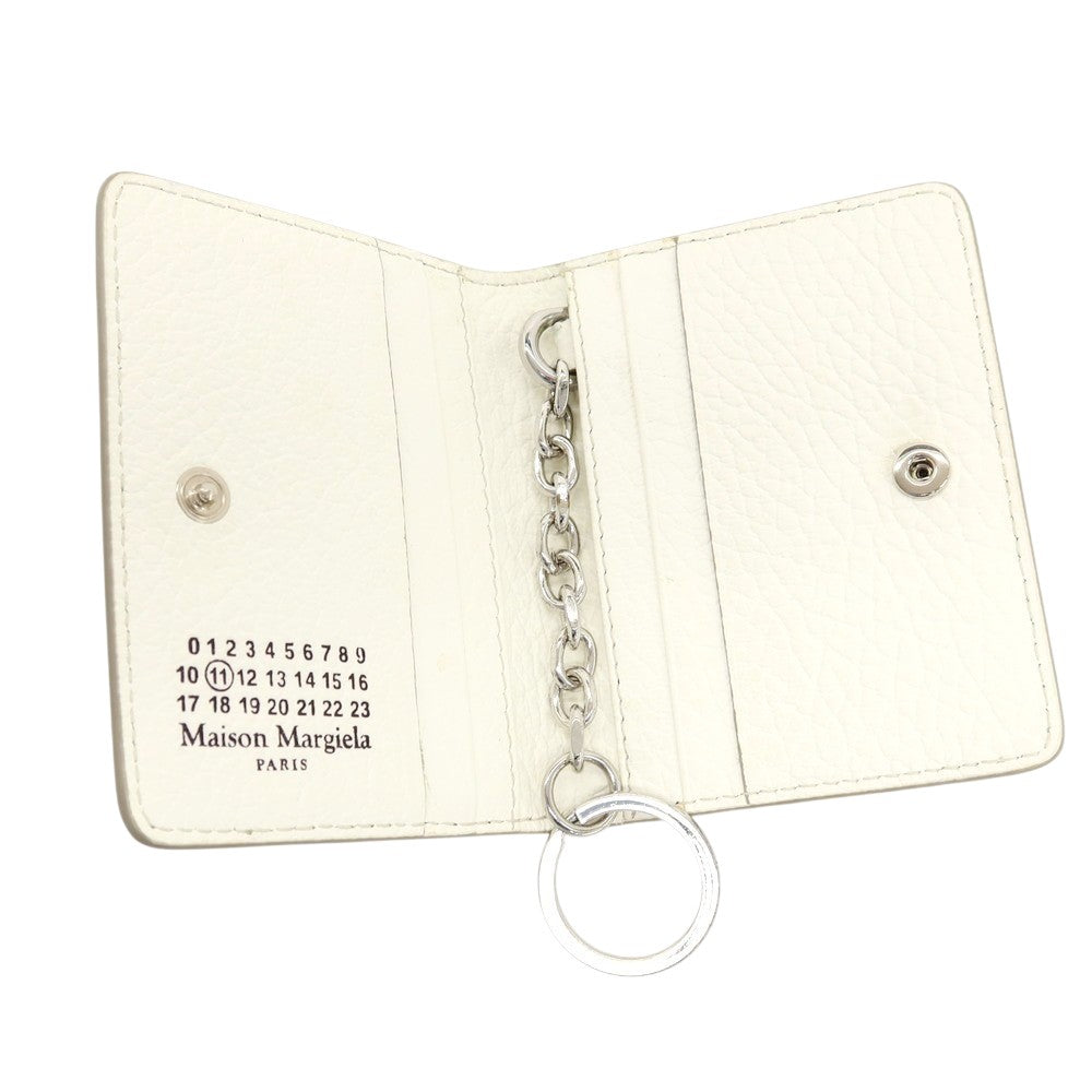 【中古】メゾン マルジェラ Maison Margiela レザー コイン＆カードケース ホワイト【 状態ランクD 】【 ユニセックス 】