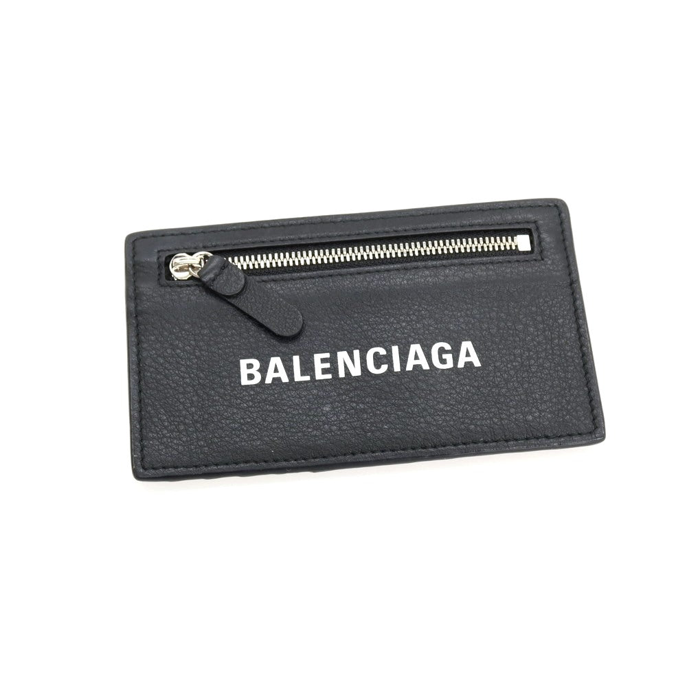 【中古】バレンシアガ BALENCIAGA レザー カードケース ブラック【 状態ランクB 】【 ユニセックス 】