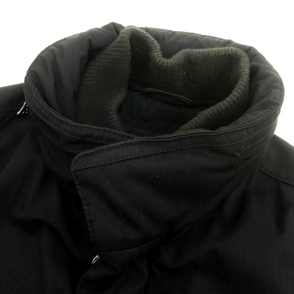 【中古】ピューテリー PEUTEREY ウールコットン 中綿ブルゾン ブラック【 48 】【 状態ランクC 】【 メンズ 】