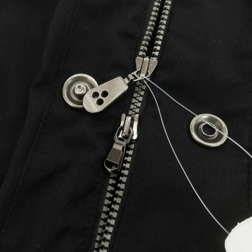 【中古】ピューテリー PEUTEREY ウールコットン 中綿ブルゾン ブラック【 48 】【 状態ランクC 】【 メンズ 】