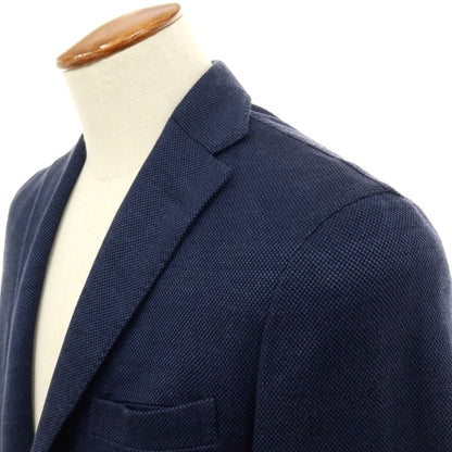 【中古】ボリオリ BOGLIOLI DOVER リネンコットン 3B テーラードジャケット ネイビー【サイズ46】【 状態ランクB 】【 メンズ 】
