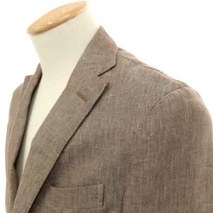 【中古】ボリオリ BOGLIOLI DOVER リネンコットン 3B テーラードジャケット アッシュブラウン系【サイズ44】【 状態ランクC 】【 メンズ 】