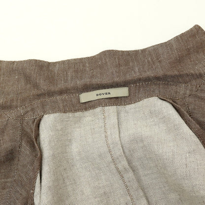 【中古】ボリオリ BOGLIOLI DOVER リネンコットン 3B テーラードジャケット アッシュブラウン系【サイズ44】【 状態ランクC 】【 メンズ 】