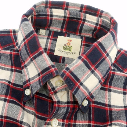 【中古】ギローバー GUY ROVER チェック カジュアルシャツ ネイビーxレッド系【 M 】【 状態ランクB 】【 メンズ 】