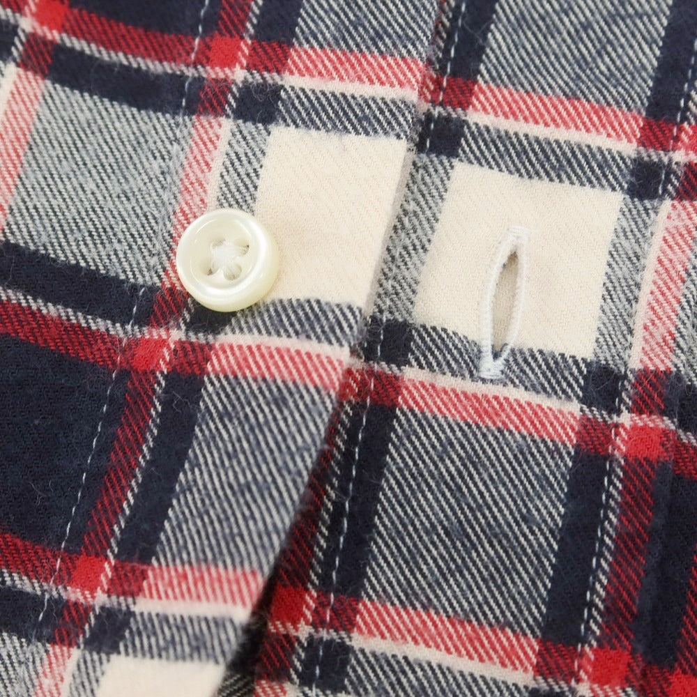 【中古】ギローバー GUY ROVER チェック カジュアルシャツ ネイビーxレッド系【 M 】【 状態ランクB 】【 メンズ 】
